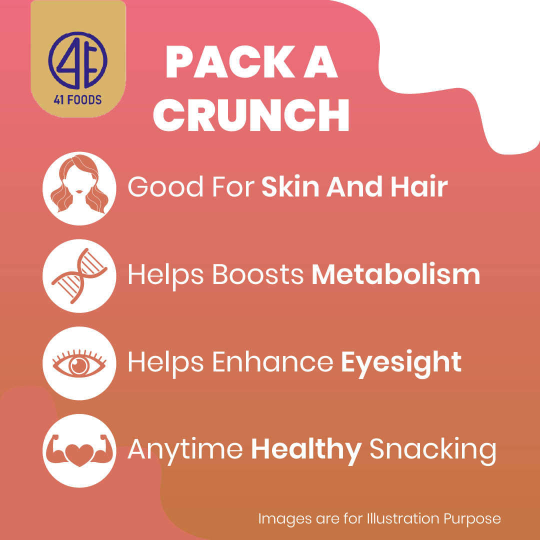 41 Foods 100 % Premium - Healthy Almonds - 100% Natural Badam Giri | Rich In Protein & Dietary Fiber | Crunchy Texture & Delicious Nutty Flavour | No Added Preservatives Or Artificial Flavors
