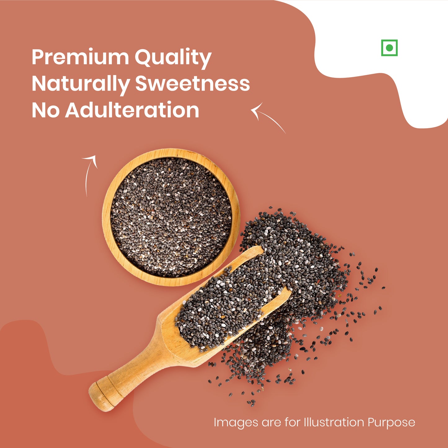 41 FOODS Chia Seeds, Pack of 2 I Seeds for Eating | Seeds for Weight Management | Rich in Calcium, Protein & Fibre.