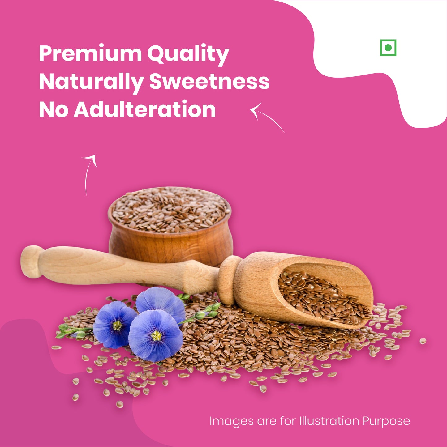 41 Foods 100% Premium Seeds I Flax Seeds | Grade Flax Seeds for eating | Immunity Booster and Fiber Rich. I Rich in Fiber & Omega -3