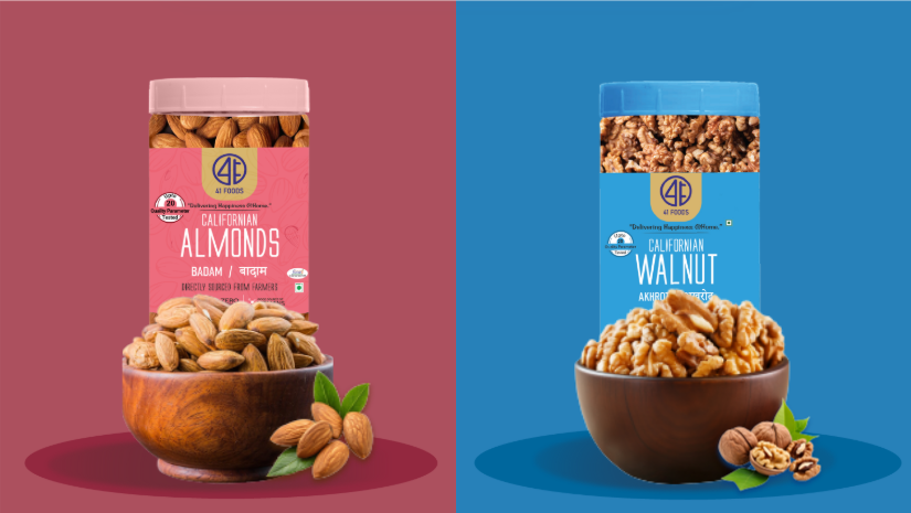 41Foods Healthy Dry Fruits Combo of Almond, Walnut.