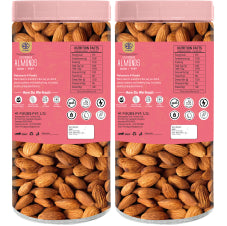 41 Foods 100% Premium Pure California Almonds/Badam Whole, Real Nuts, High in Fiber, Badam Giri, Rich in Protein, Magnesium, Phosphorus and Dietary Fibre, Nuts & Dry Fruits