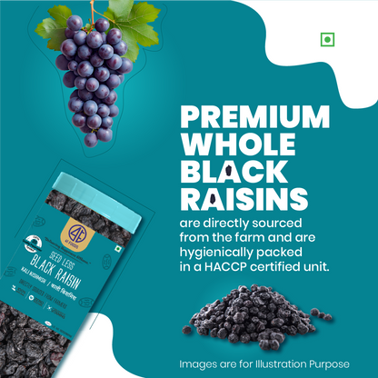 41 Foods 100 % Premium - Healthy Black Raisin -  100% Natural Badam Giri | Rich In Protein & Dietary Fiber | Crunchy Texture & Delicious Nutty Flavour | No Added Preservatives Or Artificial Flavors