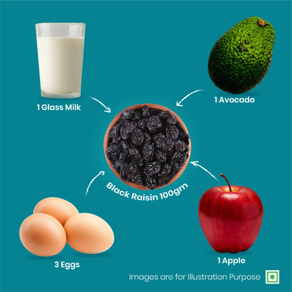 41 Foods 100 % Premium - Healthy Black Raisin -  100% Natural Badam Giri | Rich In Protein & Dietary Fiber | Crunchy Texture & Delicious Nutty Flavour | No Added Preservatives Or Artificial Flavors