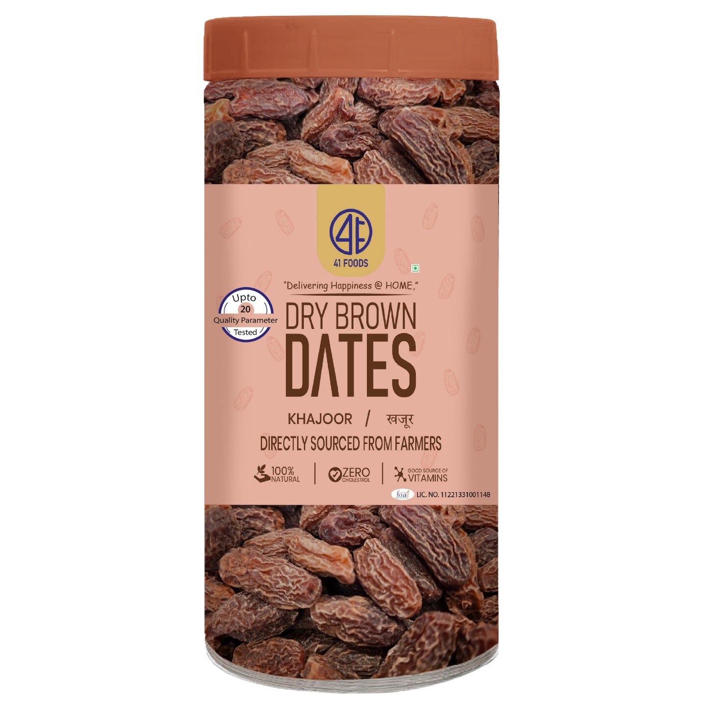 41 Foods 100 % Premium Healthy Dry Fruits I Brown  Dry Dates | Sukha Khajoor | Kala Chuara | Kharik | Fresh, Pure & Natural Dry Fruit
