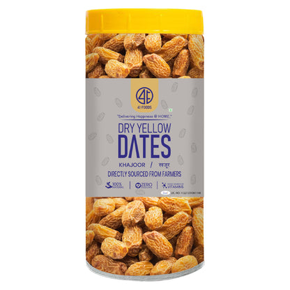 41 Foods 100 % Premium Healthy Dry Fruits Dried Yellow Dates  | Sukha Khajoor | Peela Khajoor | Kharik | Kharak | Kharek | Pila Chuara | Natural & Healthy Superfood Chhuara | Rich in Nutrients & Fiber
