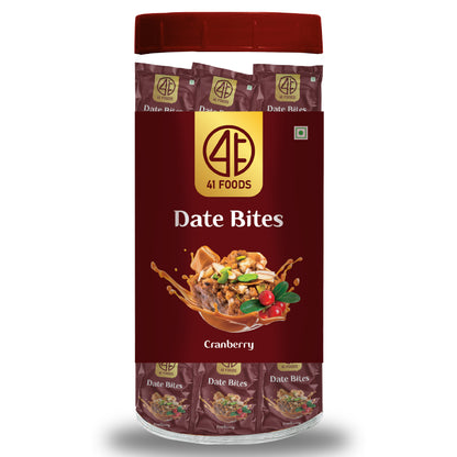 41 Foods 100 % Premium Bites  I  Cranberry Bites Made with Cranberry, Pista, Cashews, Almonds, and Pure Ghee & Honey I Dry Fruits, Nuts, Healthy Snacks Sweets, Gluten Free, No Added Sugar.