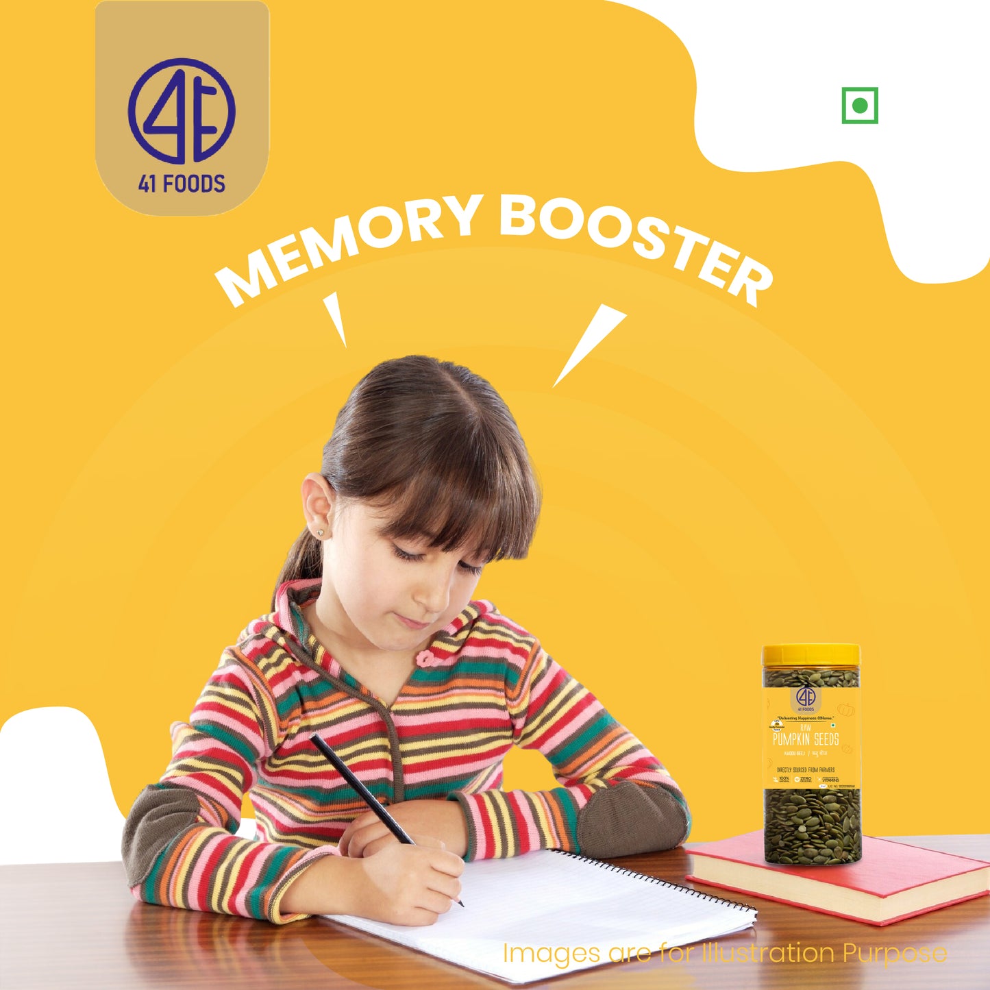 41Foods  Pumpkin Seeds | AAA Grade Pumpkin Seeds for eating | Immunity Booster and Fiber Rich.