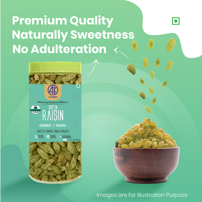 41 Foods 100 % Premium Healthy Dry Fruits I Pure Raisins Seedless/Kishmish, Source Of Potassium, Premium Dry Fruits, Green Raisins