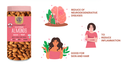 41Foods Healthy Dry Fruits Combo of  Almond, Walnut.