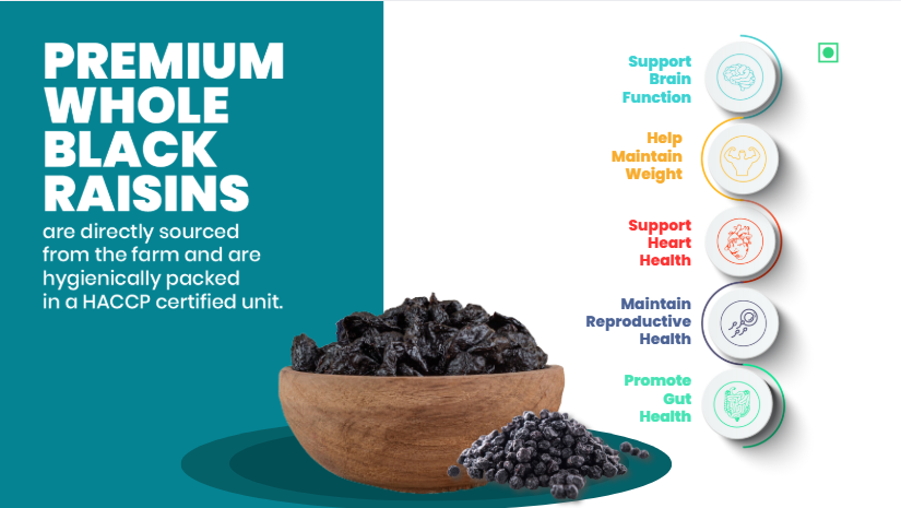 41 Foods 100% Premium Organic Black Raisins Seedless | Dried Kishmish Without Seeds | Dry Grapes | Kali Darakh