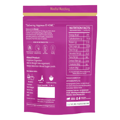 41 Foods 100 % Premium Healthy Dry Seeds I Seed Mix 7 in 1  I 100% Natural  7 in 1  - Edible Seeds | Healthy | Diet Snacks | 100% Natural and Roasted - Pumpkin, Watermelon, Sunflower, Flax, Chia, Muskmelon, Cucumber all 7 in 1