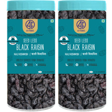 41 Foods 100% Premium Organic Black Raisins Seedless | Dried Kishmish Without Seeds | Dry Grapes | Kali Darakh