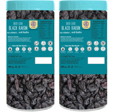 41 Foods 100% Premium Organic Black Raisins Seedless | Dried Kishmish Without Seeds | Dry Grapes | Kali Darakh