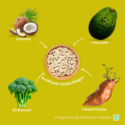 41Foods Sunflower Seeds  I Eating | Diet Food | Healthy Snack | Raw seeds | Weight management | Source of Antioxidants Pack