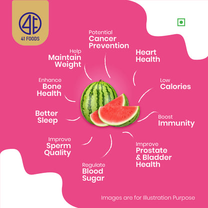 Watermelon Seeds - 41Foods -  Watermelon Seeds  I Watermelon Seeds for Eating | Magaj Seeds I Tarbuj Beej | Rich in Protein | Potassium | Magnesium & Iron