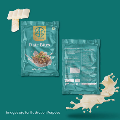 41 Foods Classic White Chocolate Bites & nbsp; I White Chocolate Made with White Chocolate, Pista, Cashews, Almonds, and Pure Ghee I Dry Fruits, Nuts, Healthy Snacks Sweets,Gluten Free, No Added Sugar.