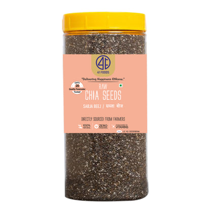 41 Foods  Raw Chia Seeds  I  Seeds for Eating | Seeds for Weight Management | Rich in Calcium, Protein & Fibre.