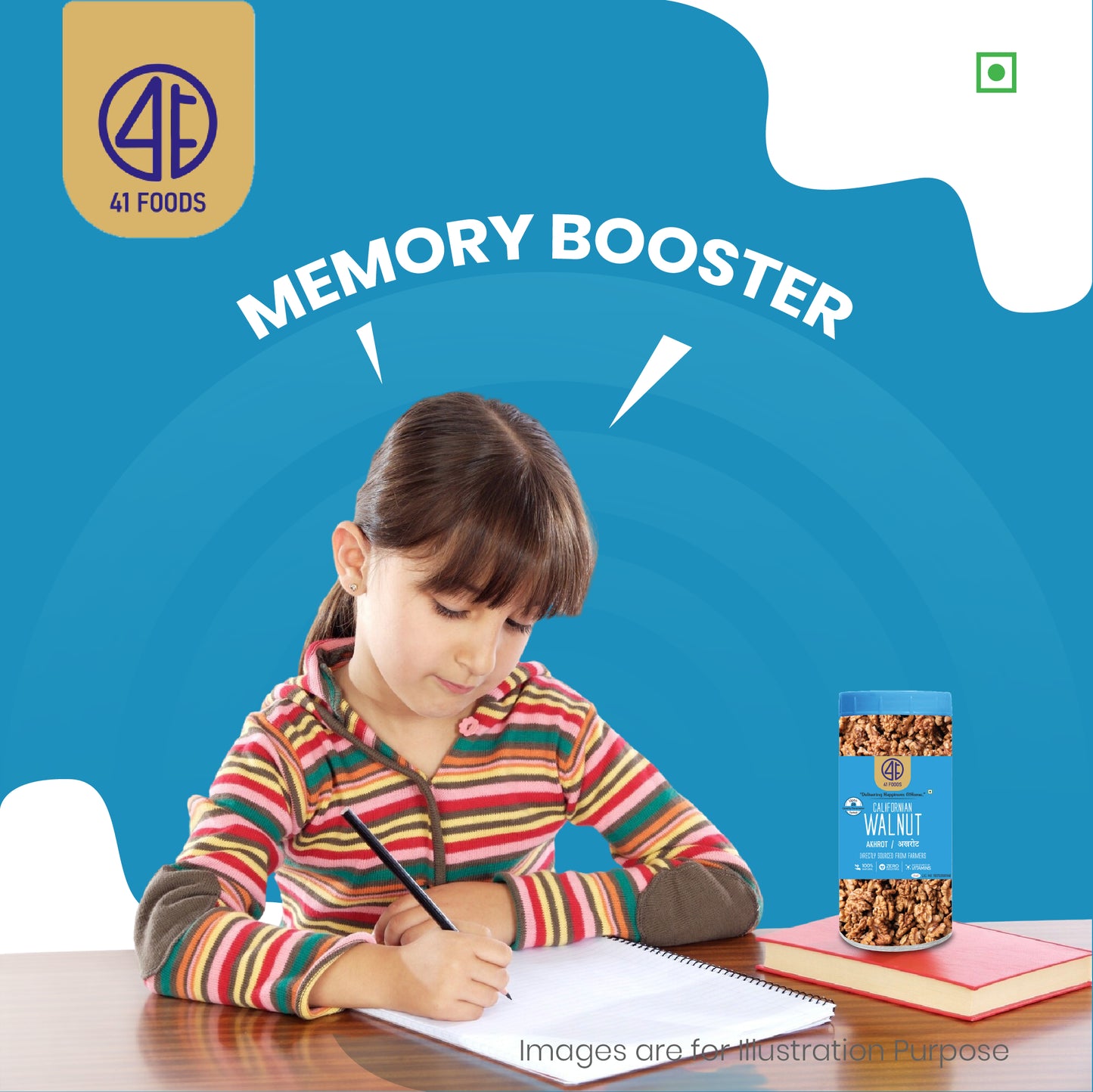 41Foods Healthy Dry Premium Walnut - Twin - Combo