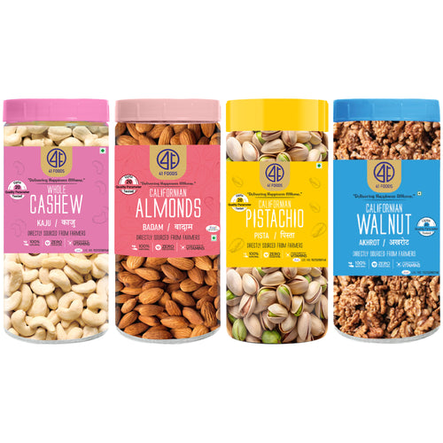 Combo of Almond, Cashew, Walnut, Pistachio.